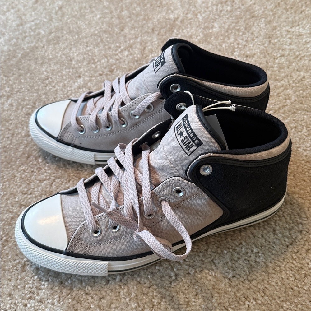 Converse Chuck Taylor high street hi sneaker shoe black gray shoe size 8.5 - Picture 5 of 7